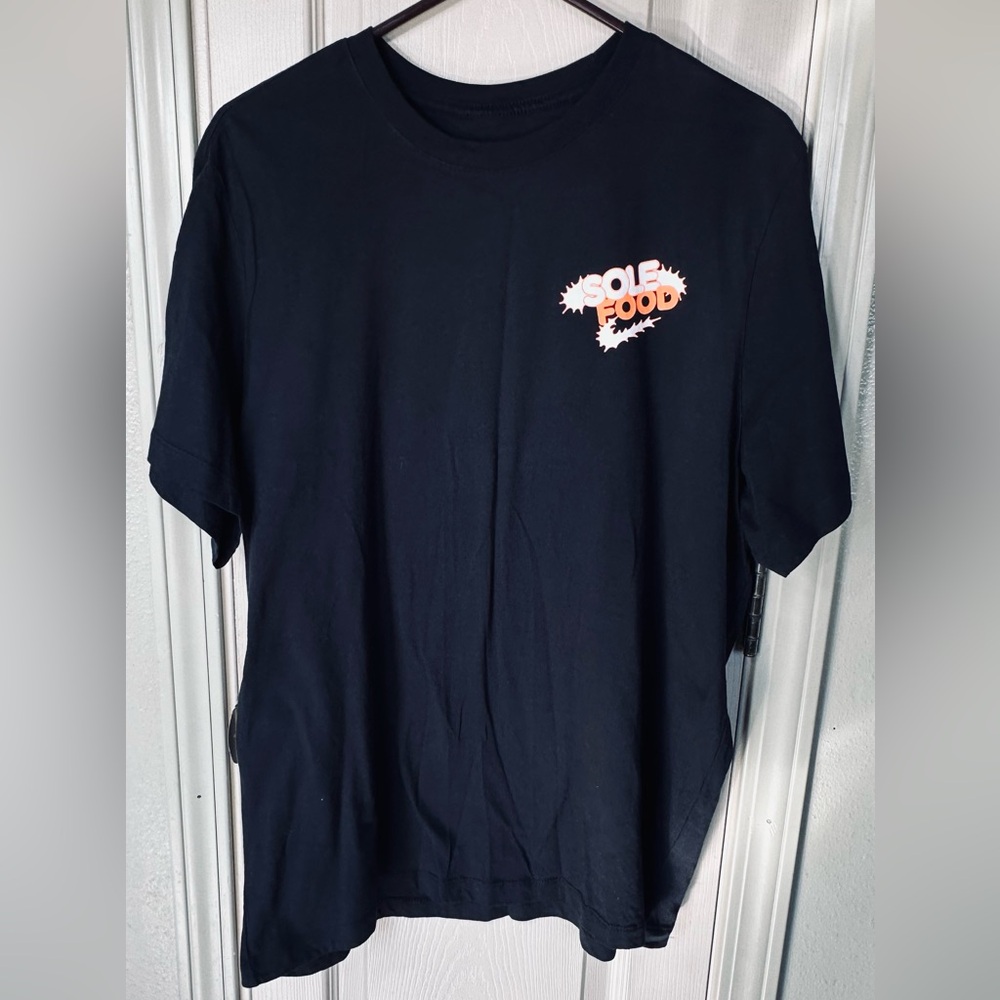 Nike Sole Food T-Shirt Men’s XL Black Burger Graphic Sneaker Box Athletic Sports
